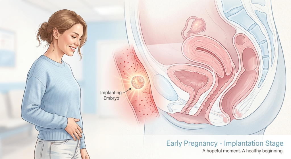 pregnancy week 3 implantation