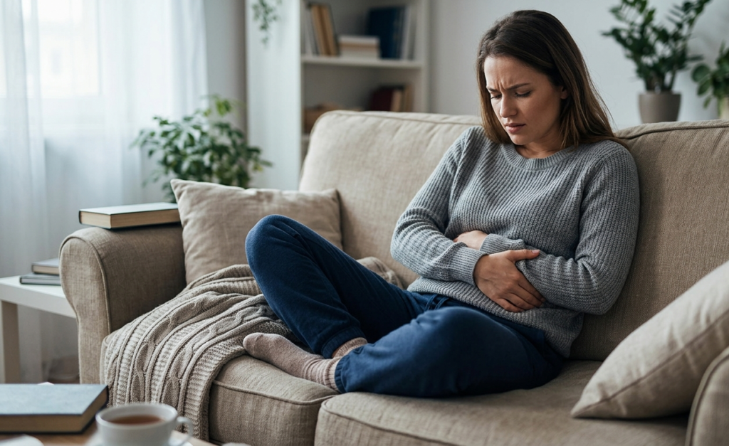 Pelvic Pain: Causes, Symptoms, Diagnosis, Treatment, and Prevention woman experiencing pelvic pain.jpg